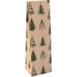 Fleszak kraftpapier Christmas Tree 10x41x8cm, 50 stuks