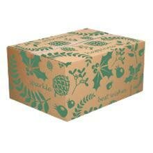 Kerstpakketdoos X-mas green B 350x300x165mm